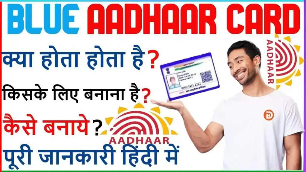 Blue Aadhar Card In 2023-2024